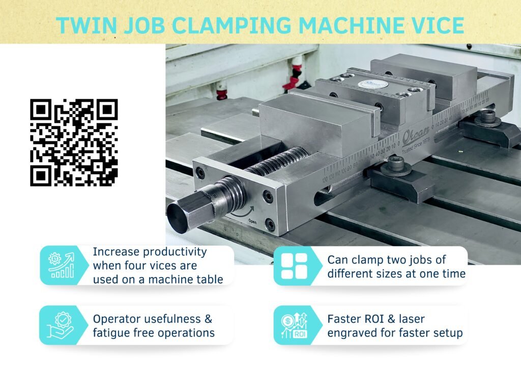 Twin Job Clamping Machine Vice.